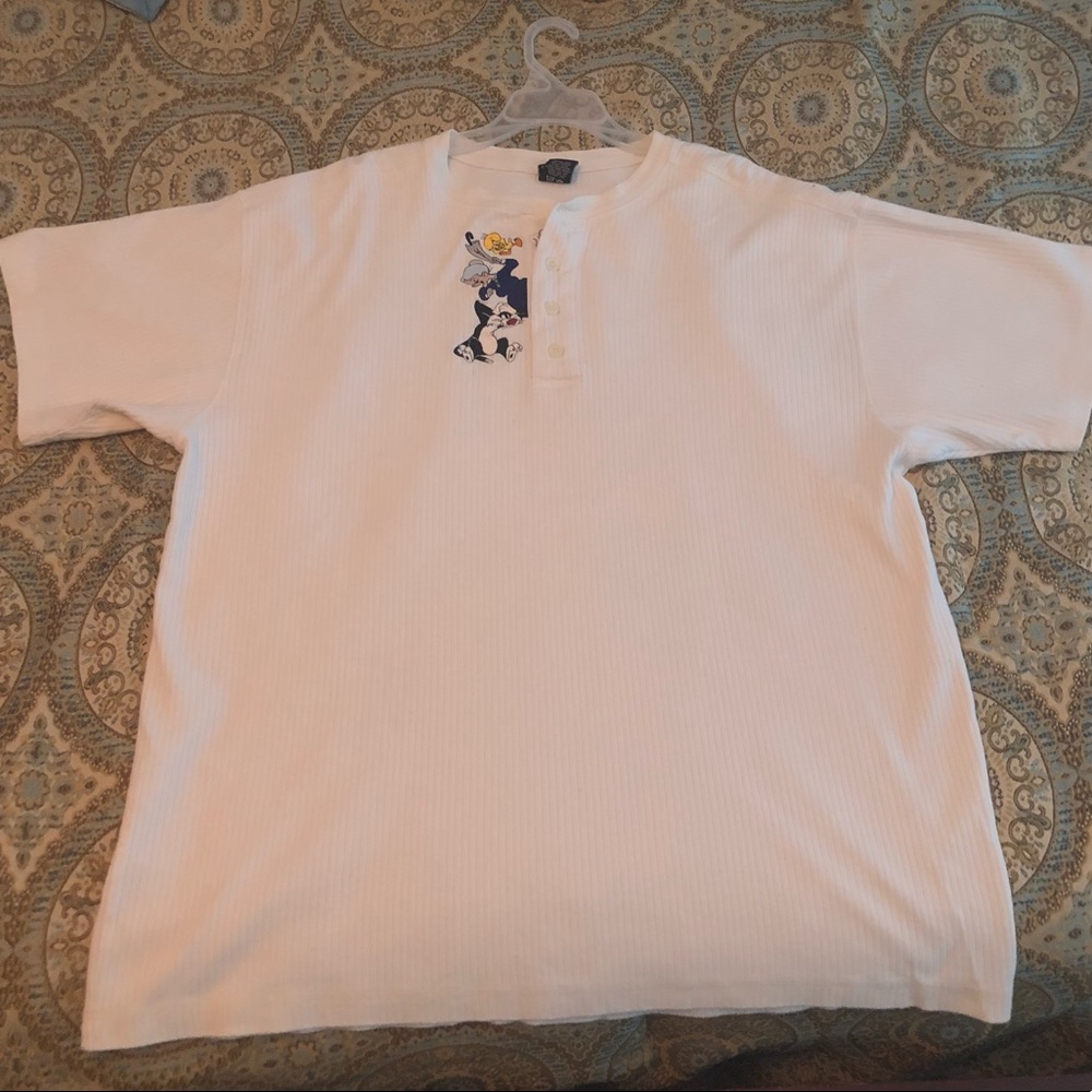 Vintage Looney Tunes Henley Shirt